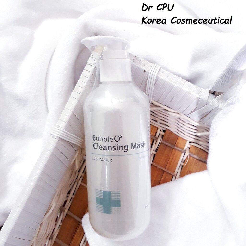 Mặt nạ Oxy tẩy tế bào chết sủi bọt Bubble O2 Cleansing Mask 300ml Dr CPU chính hãng Hàn Quốc