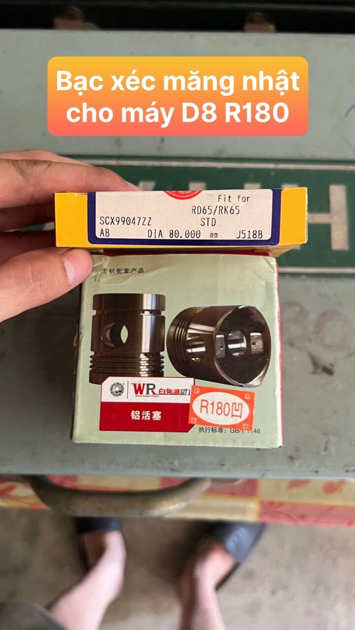 Bạc xéc măng nhật cho máy d8,rv70