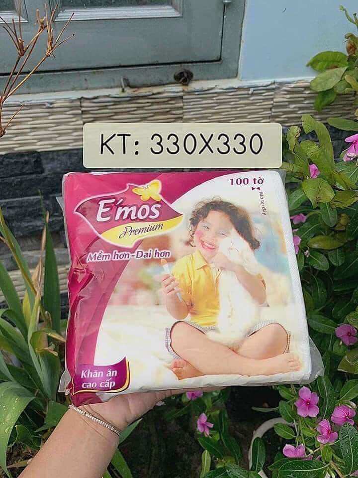 Khăn giấy vuông emos combo 5 gói