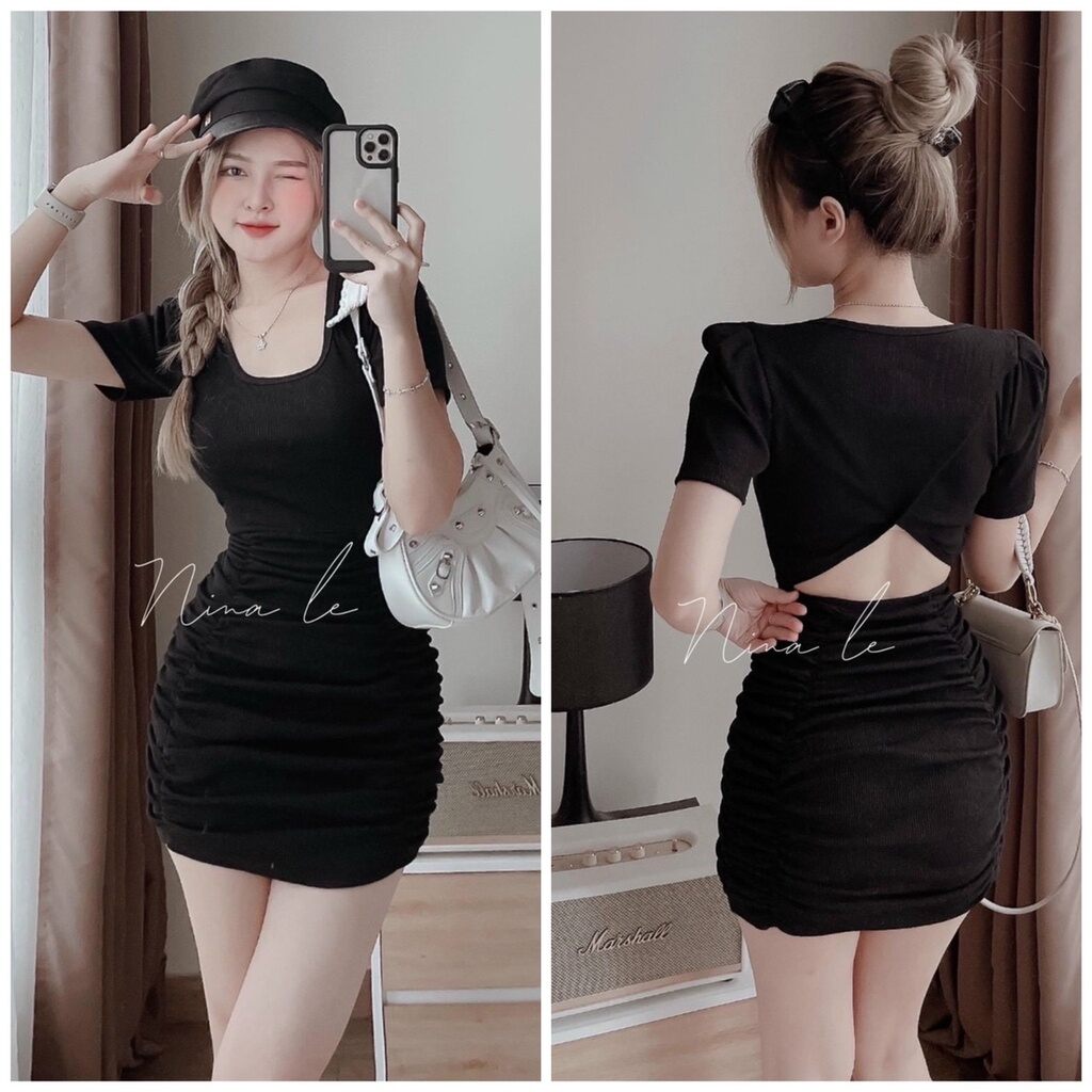 ĐẦM BODY HỞ LƯNG XINH ĐẸP DNX4