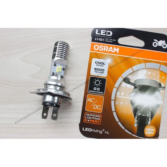 Đèn pha led xe máy osram t19 h4 siêu sáng