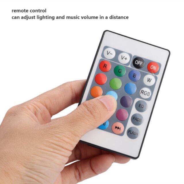 Loa Bluetooth kiêm bóng đèn đổi màu điều khiển từ xa