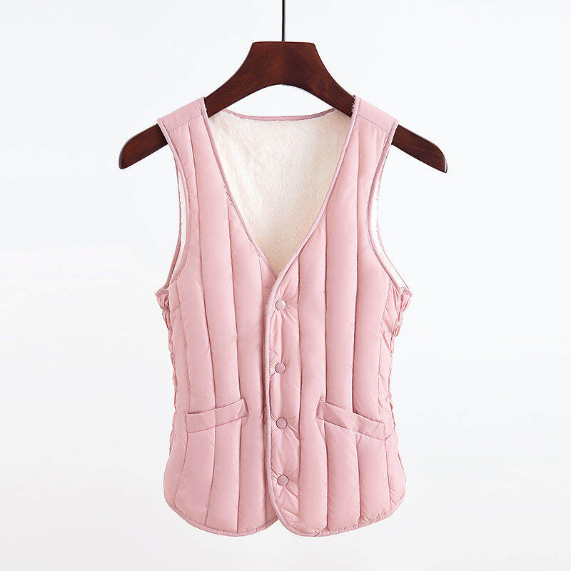 Áo Gilê Áo Gilê Dày Dặn Lót Lông Mặc Trong Mặc Trong Mùa Đông Mẫu Mới Năm 2023 Cho Nữ Áo Gilê Dễ Phối Thời Trang Mẫu Ngắn Áo Không Tay