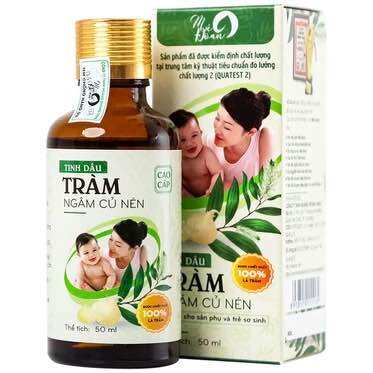 Tinh dầu tràm ngâm củ nén Mệ Đoan điều trị cảm cúm, kháng khuẩn