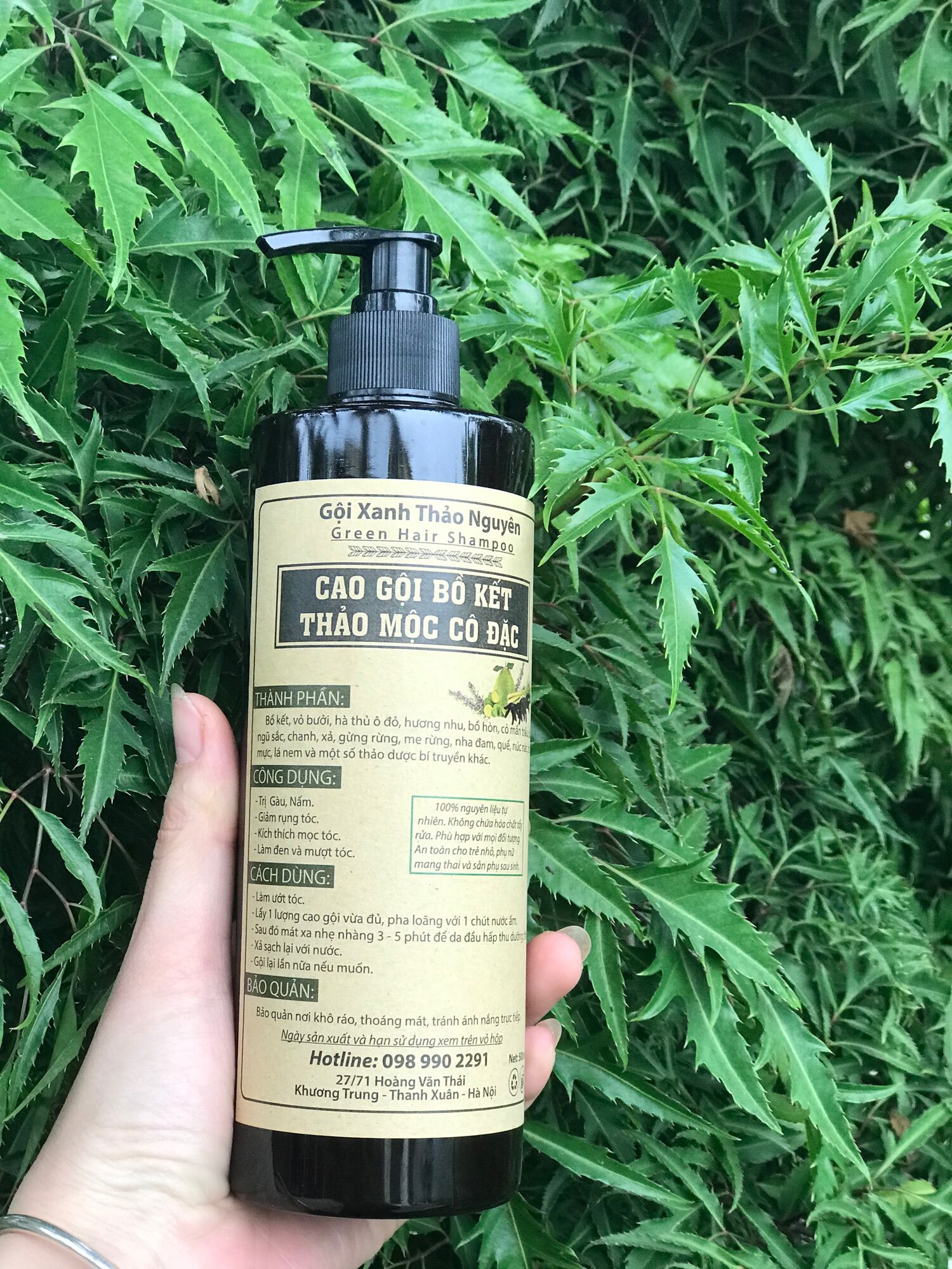 Cao Gội Bồ Kết Thảo Mộc Cô Đặc chai 500ml