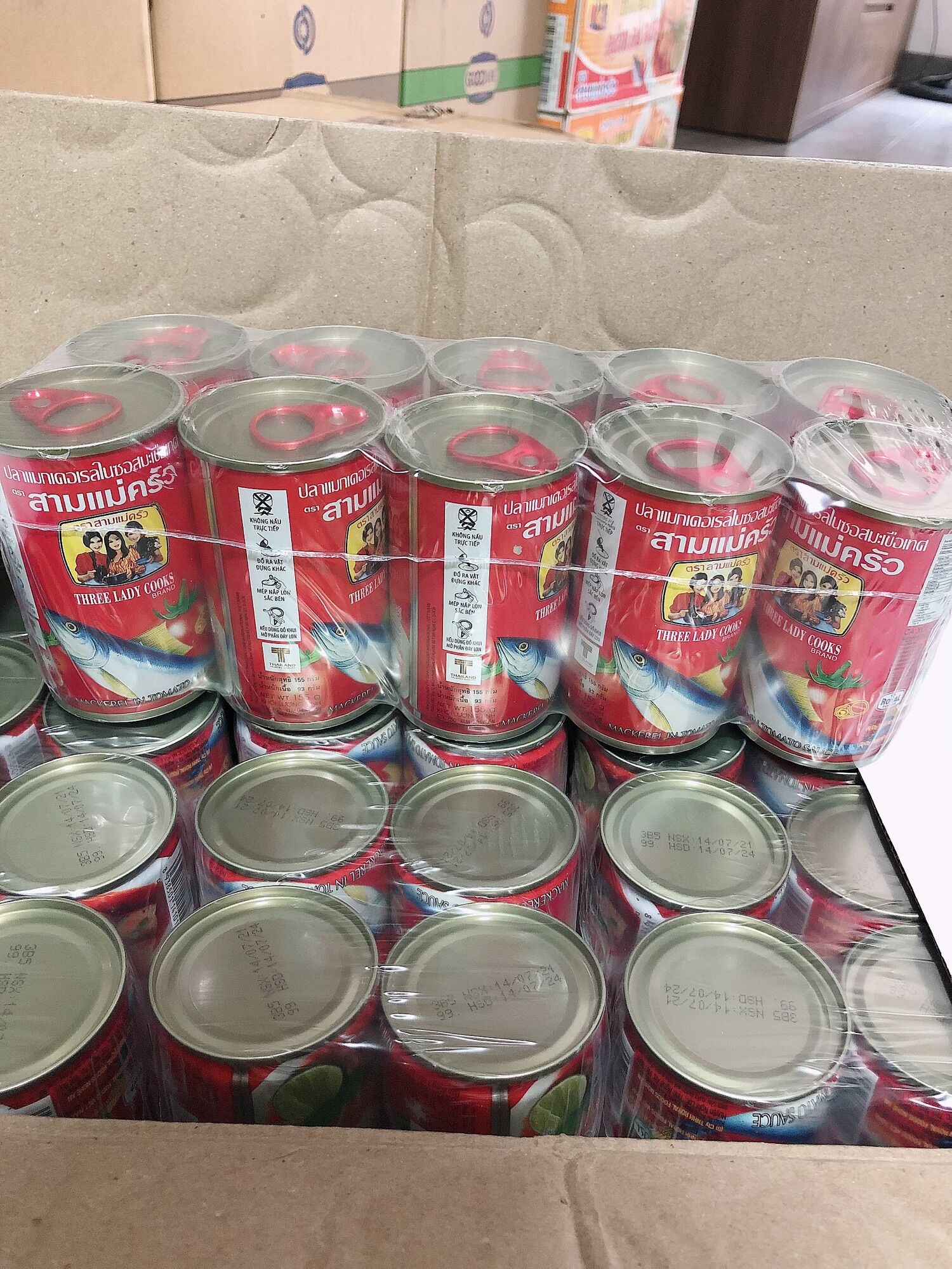 (Combo 5 lon) Cá hộp 3 cô gái 155g