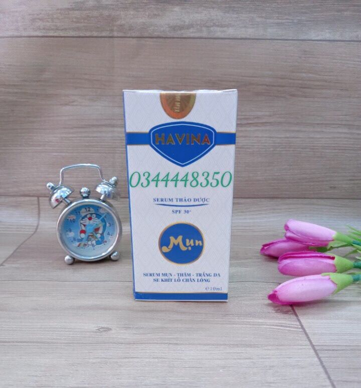 serum mụn Havina chính hãng 10ml ( xanh dương )