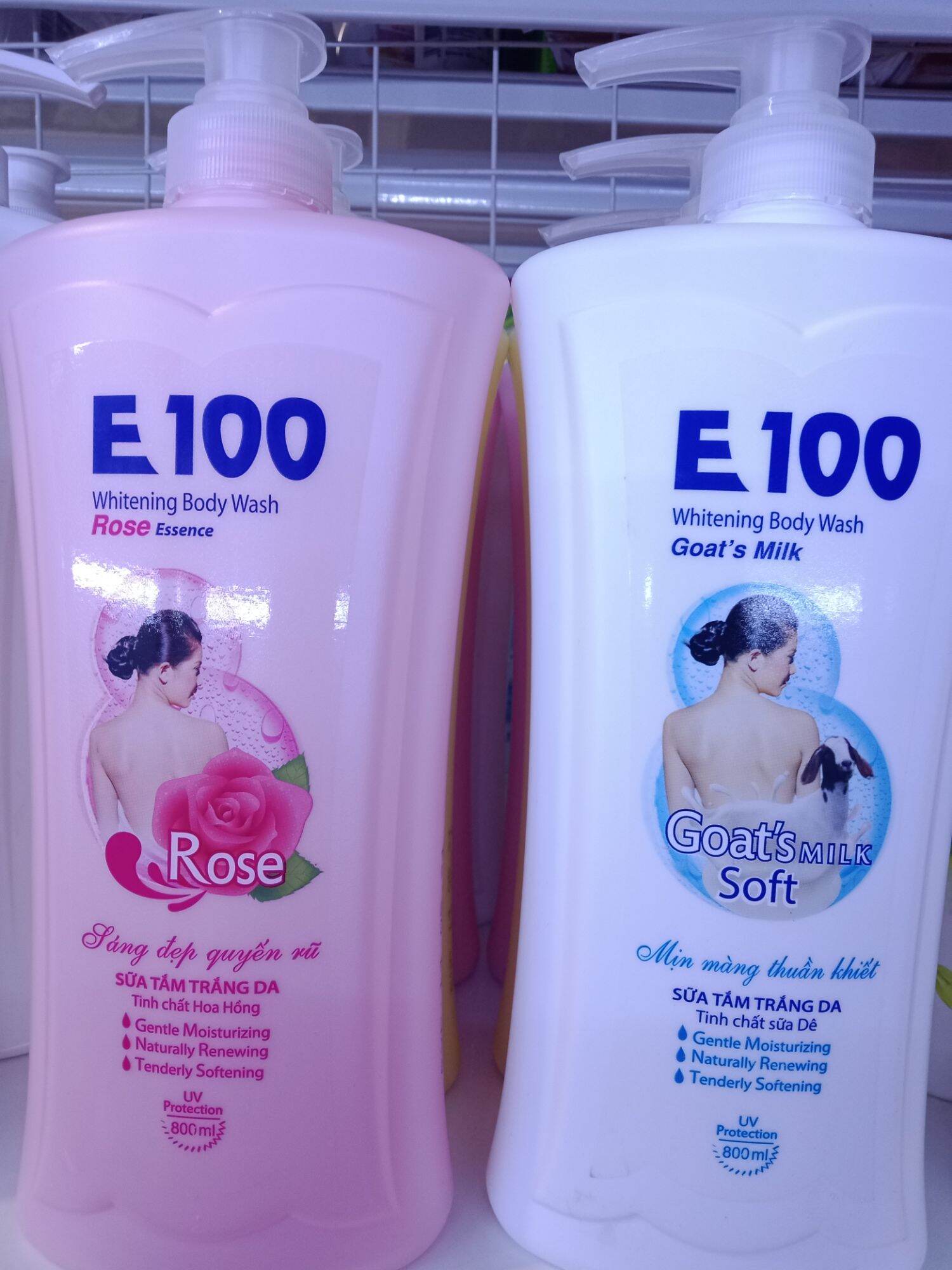 Sữa tắm e100 đủ màu 800ml