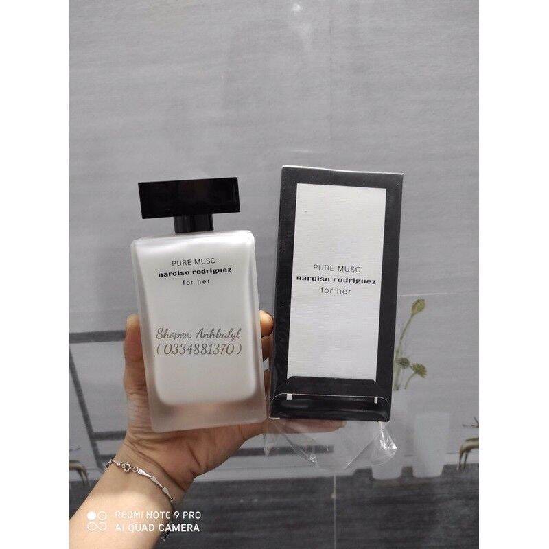 Narciso Rodriguez Pure Musc For Her Edp 100Ml Chuẩn Auth Narciso Trắng