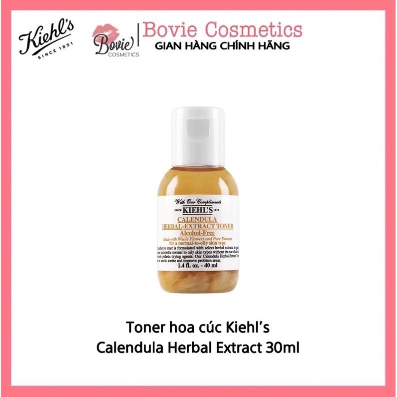 Toner Hoa Cúc Kiehl’s Calendula Herbal - Extract Toner Alcohol - Free 30Ml | Nước Hoa Hồng Kiehls