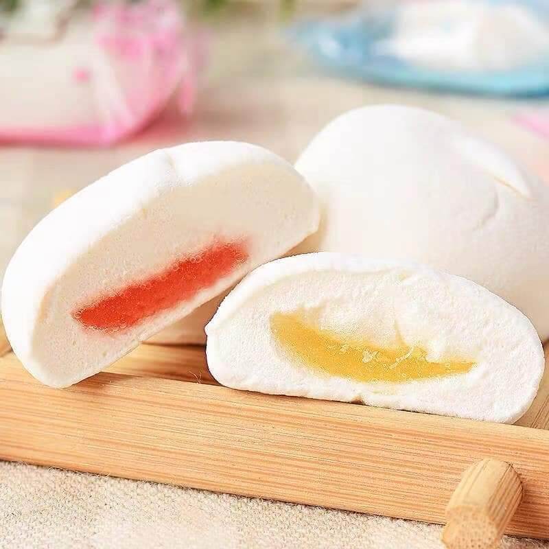 KẸO BÔNG MARSHMALLOW HELLO KITTY NHÂN HOA QUẢ