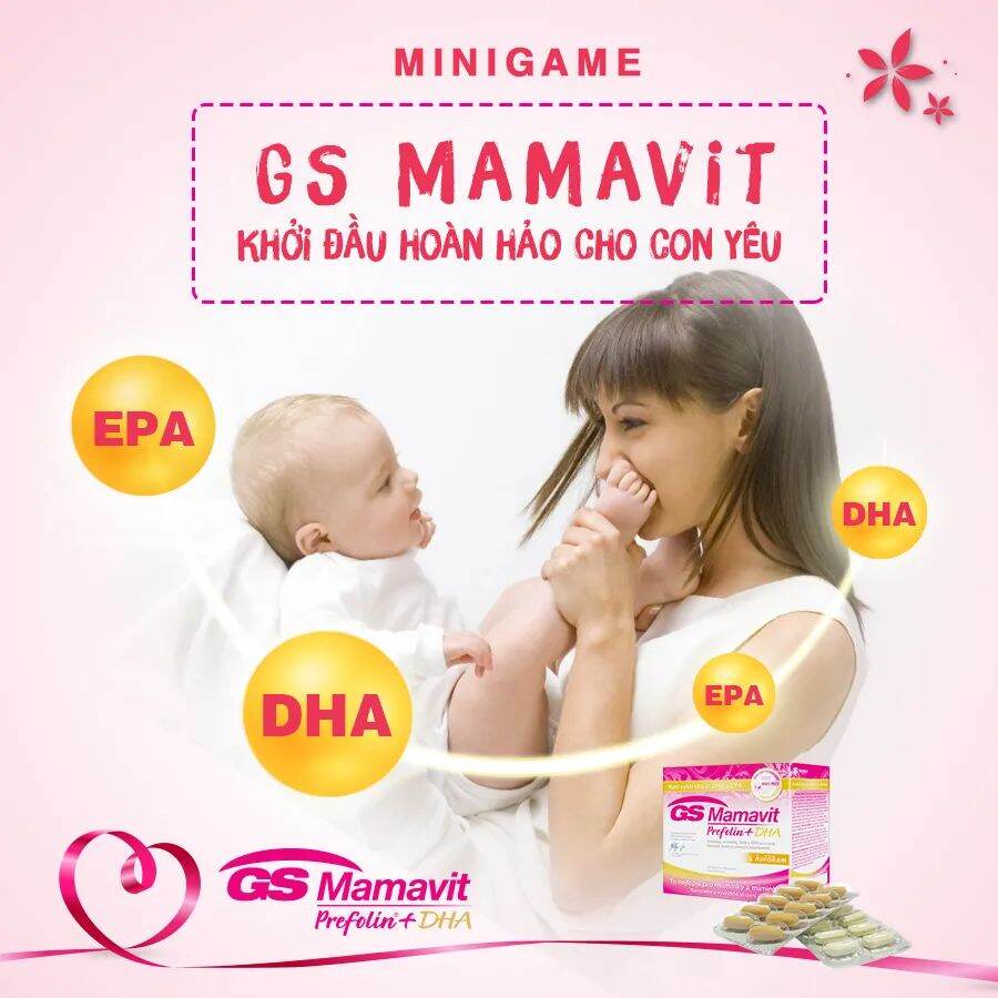 viên uống bổ bầu GS MAMAVIT bổ sung đủ vitamin cần thiết cho phụ nữ mang