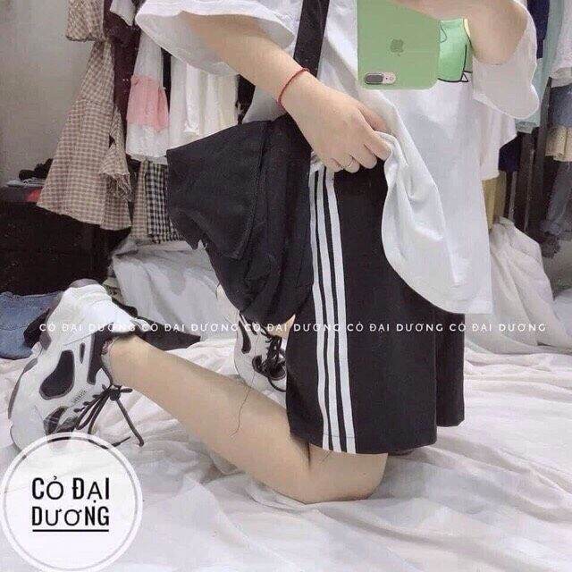 QUẦN SOOC 3 SỌC THỂ THAO(onesize 57kg trở lại)