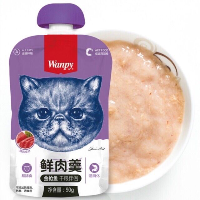 Súp thưởng dạng tuýp Wanpy 90g