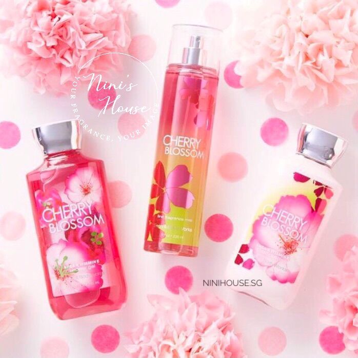 Xịt thơm toàn thân body mist Bath and Body Works mùi Cherry Blossom