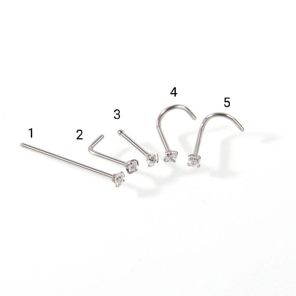 Khuyên Mũi Đá Trấu - Khuyên Xỏ Cánh Mũi - Khuyên thép y tế không gỉ