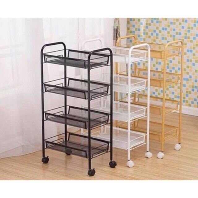 4-Tier Spa Cart with Mesh Tray