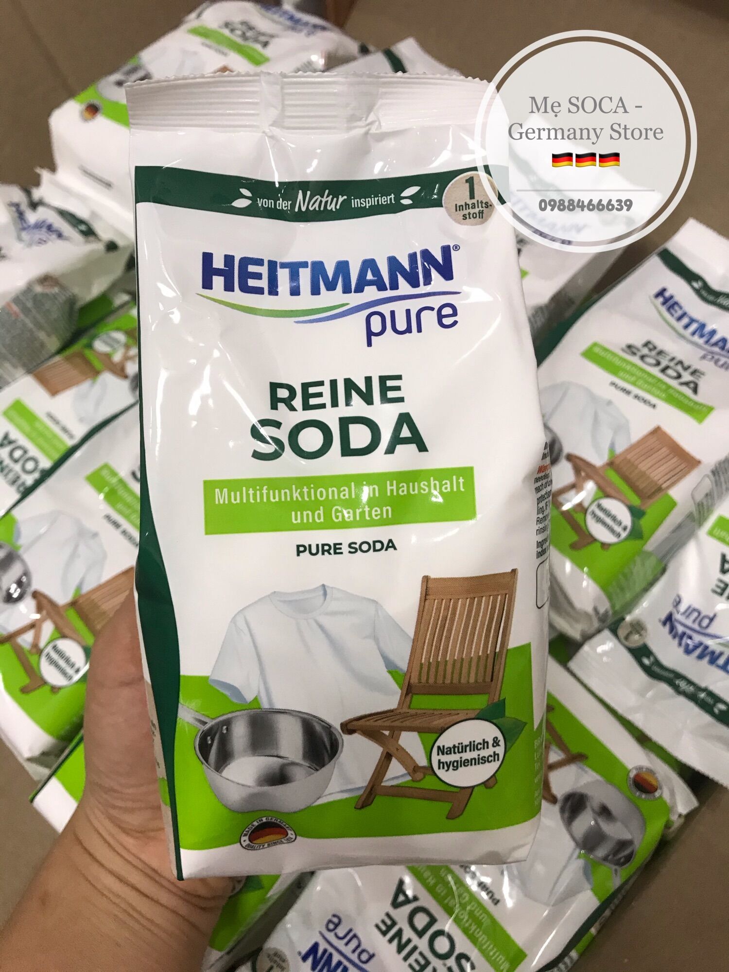 Bột soda tinh khiết heitmann 500g - made in germany xịn xò 🇩🇪 🇩🇪 🇩🇪