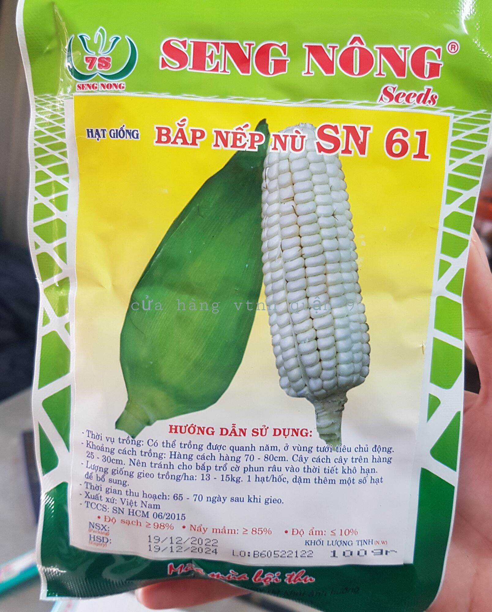 hạt giống bắp nếp nù