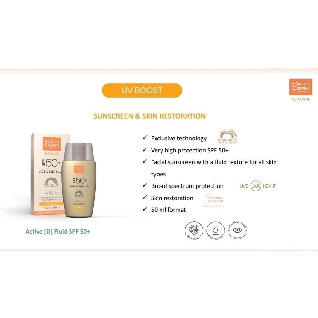 [Mẫu Mới 2022] Kem Chống Nắng Marti Derm Active 50ml