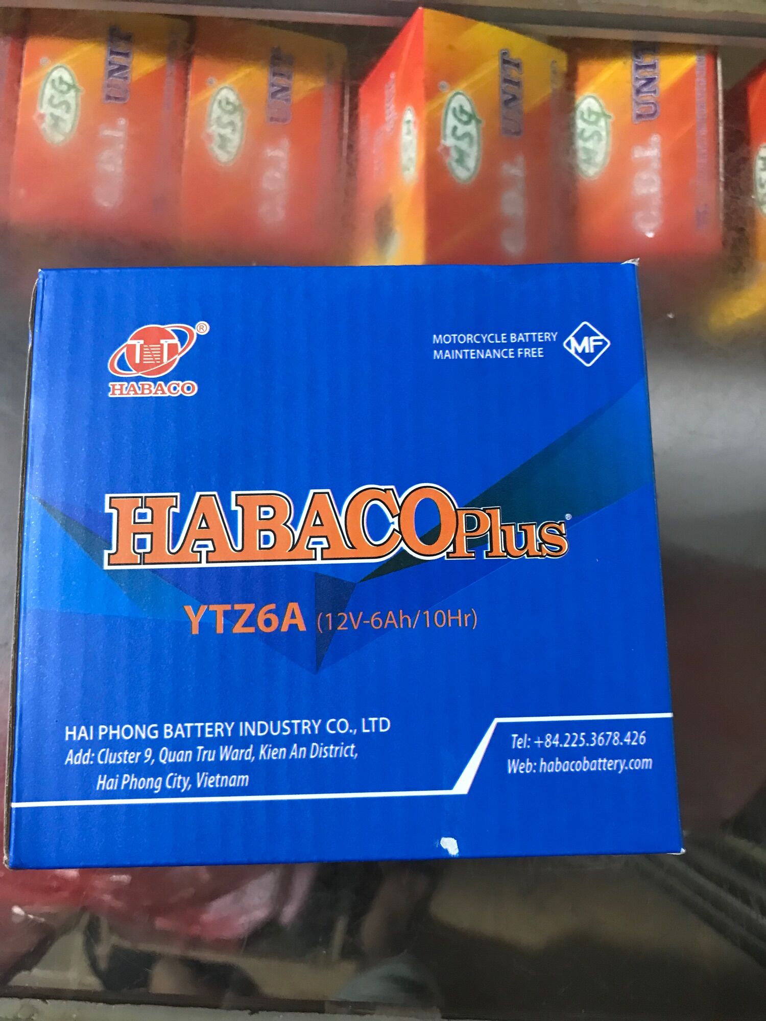 Ắc quy khô 6a habaco ytz6a cho xe tay ga honda,yamaha