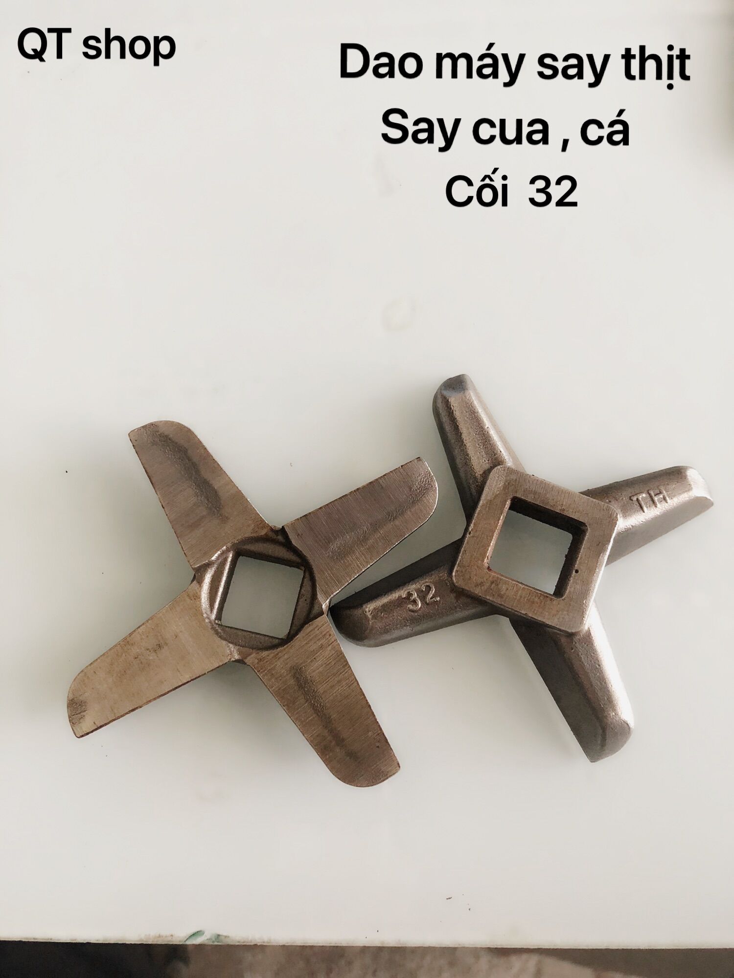 Dao đầu đùn thịt cối 32 - phụ kiện máy say đùn thịt , dao cối 32