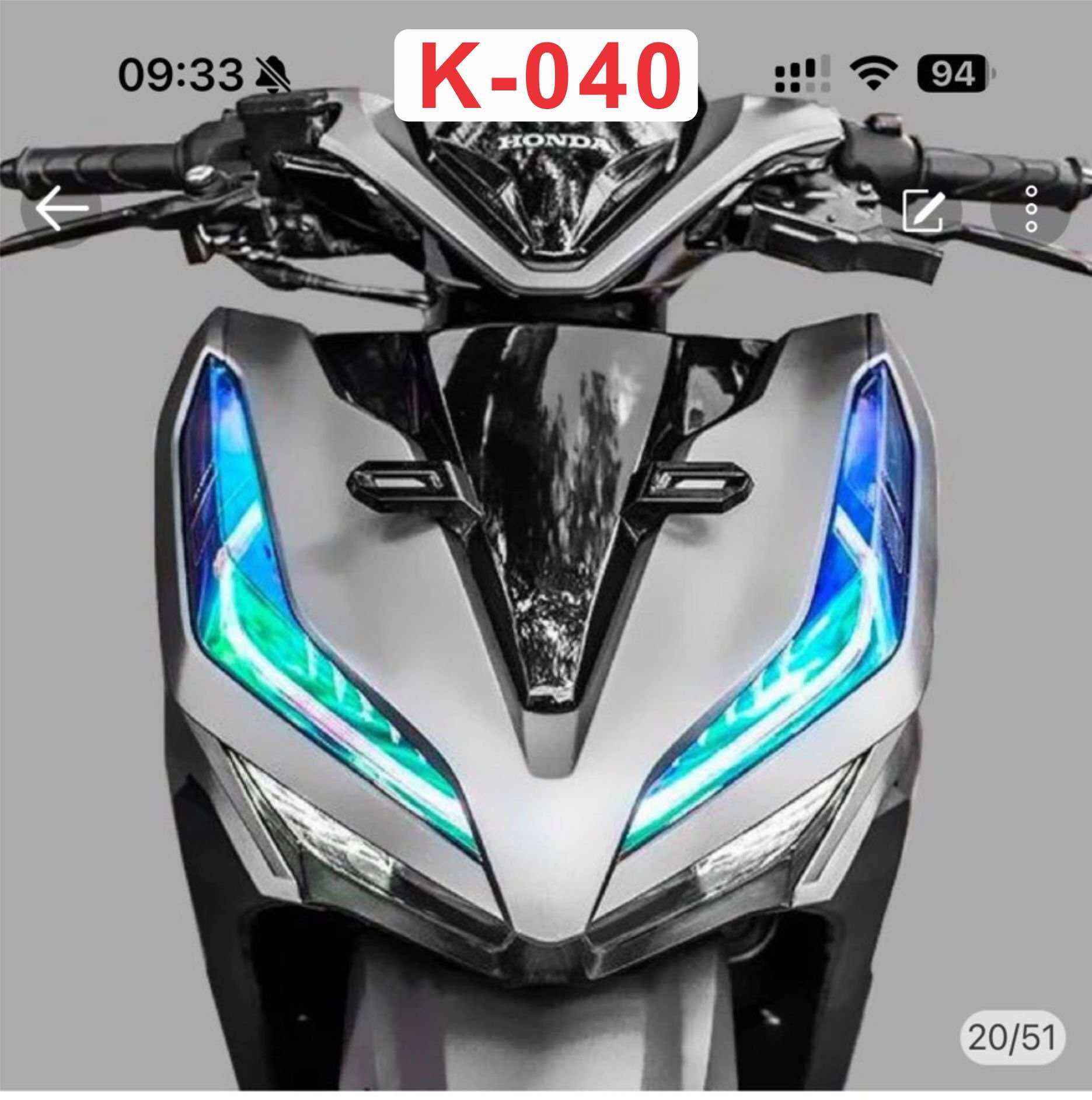 Decal dán đèn Demi Vario 2018-2023