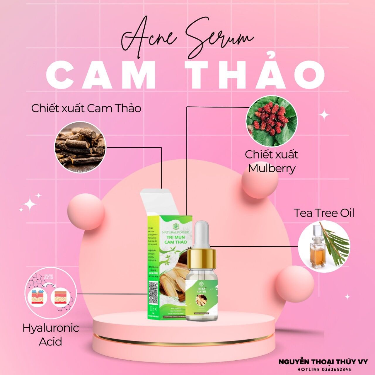 [HCM]Serum Sạch Mụn Cam Thảo