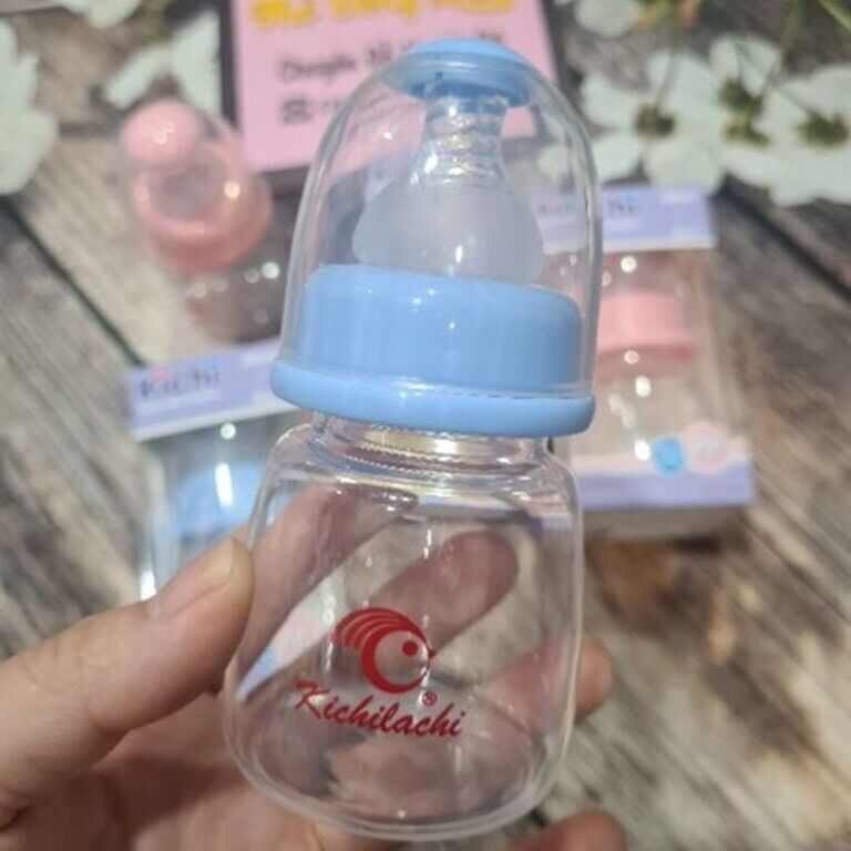 Bình sữa kichilachi cổ hẹp 80ml cho bé sơ sinh