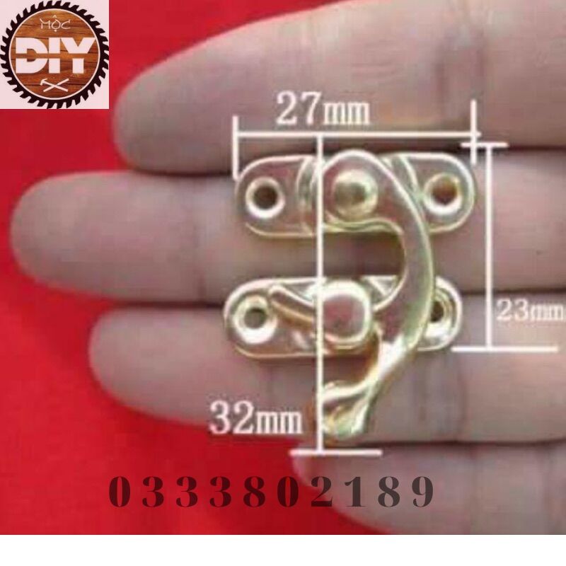 Khoá chốt hộp gỗ vintage ( kèm vít) (set 10)