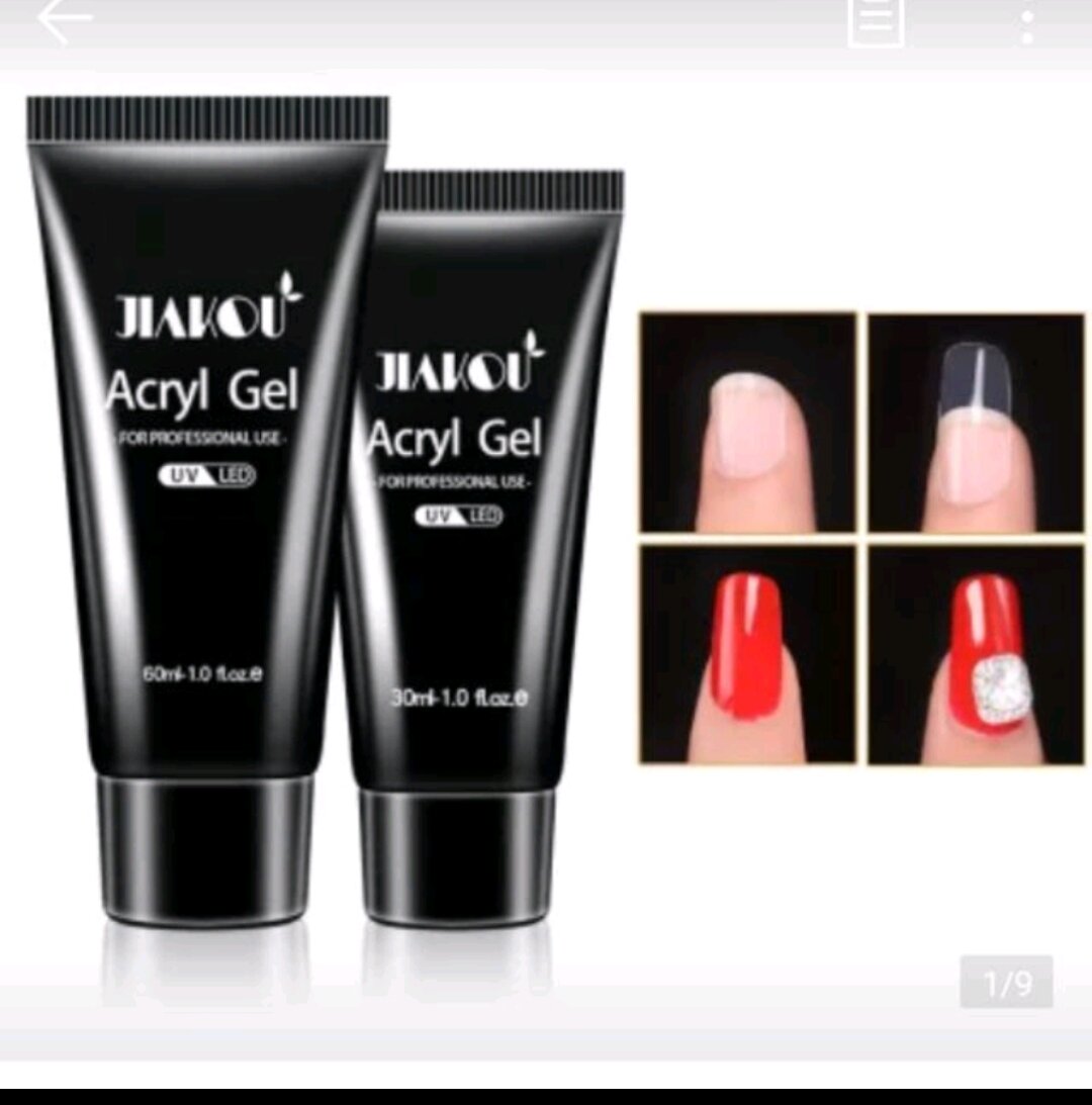 Gel gôm đắp và nối móng tay uv jiakou acryl 30ml