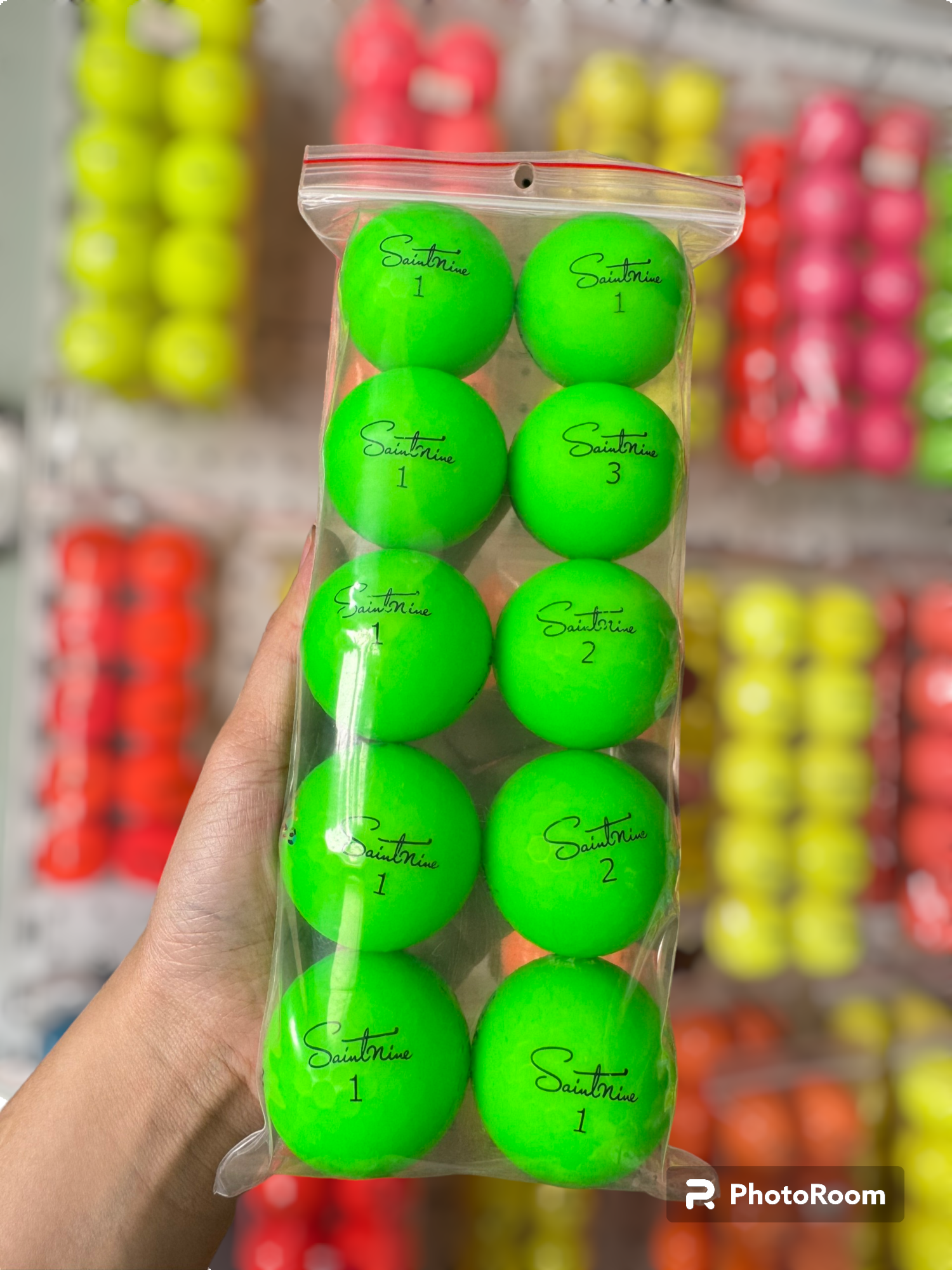 Bóng golf Saintnine màu độ mới 98%