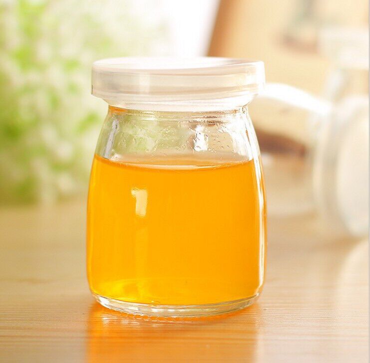 Hũ thuỷ tinh đựng sữa chua dáng tròn lùn siêu xinh