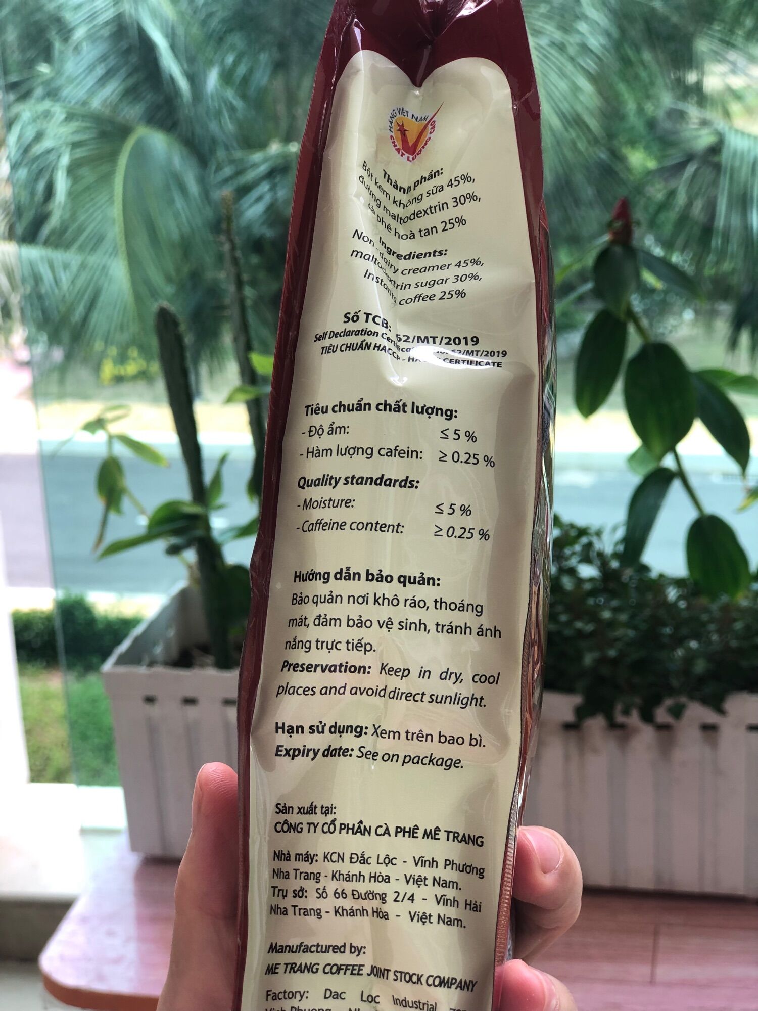 [SALE] CÀ PHÊ HOÀ TAN (MCI 3in1) MÊ TRANG gói 500gr