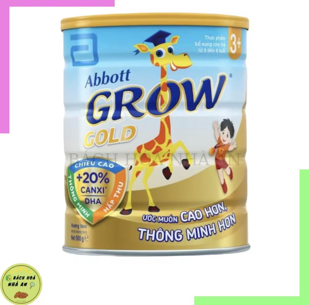 Sữa bột abbott grow 3+ lon 900g - date 12/24
