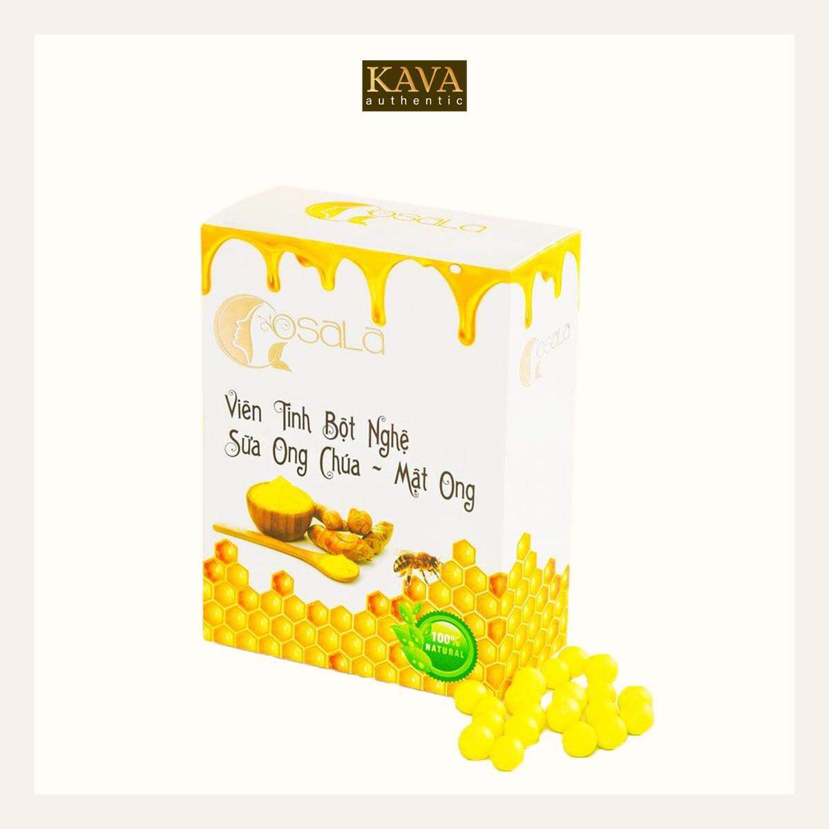 Viên Tinh Bột Nghệ Mật Ong Sữa Ong Chúa Osala Chính Hãng Date Mới