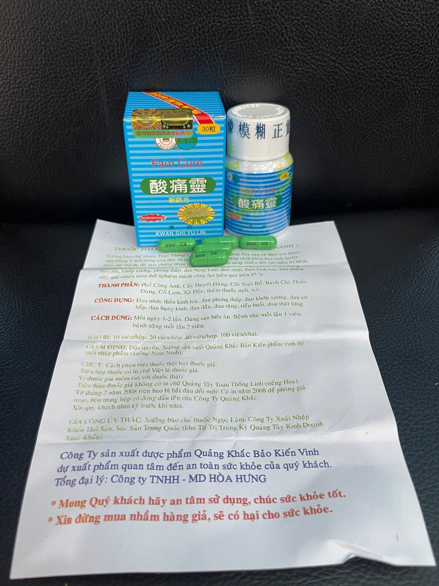 Toan thống linh fain cure chai