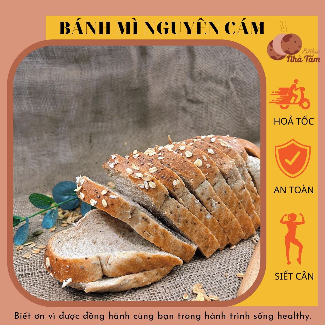 Bánh mì nguyên cám yến mạch hạt chia