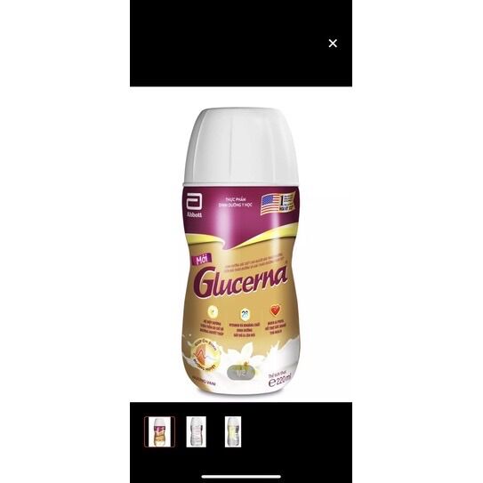 Thùng 30 chai sữa tiểu đường nước glucerna 220ml (1/2024