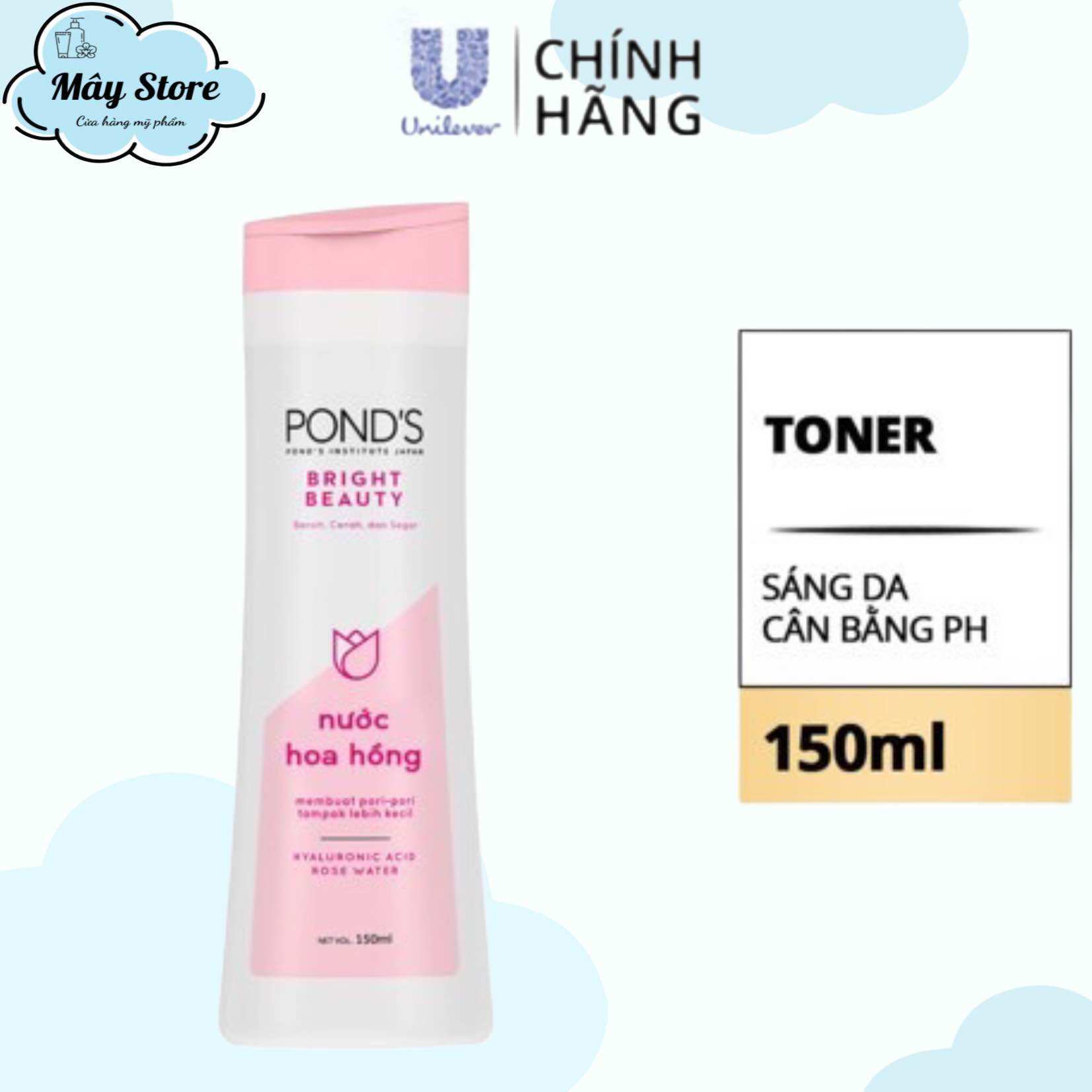 Nước hoa hồng pond’s sáng da, cân bằng ph - 150ml
