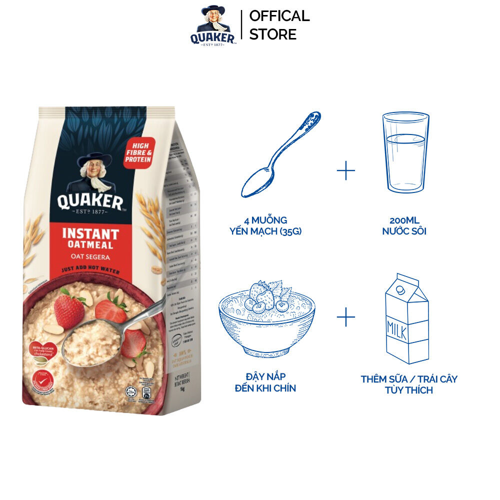 [ƯU ĐÃI 3.3-5.3] Combo 2 Yến Mạch Ăn Liền Quaker 300gr