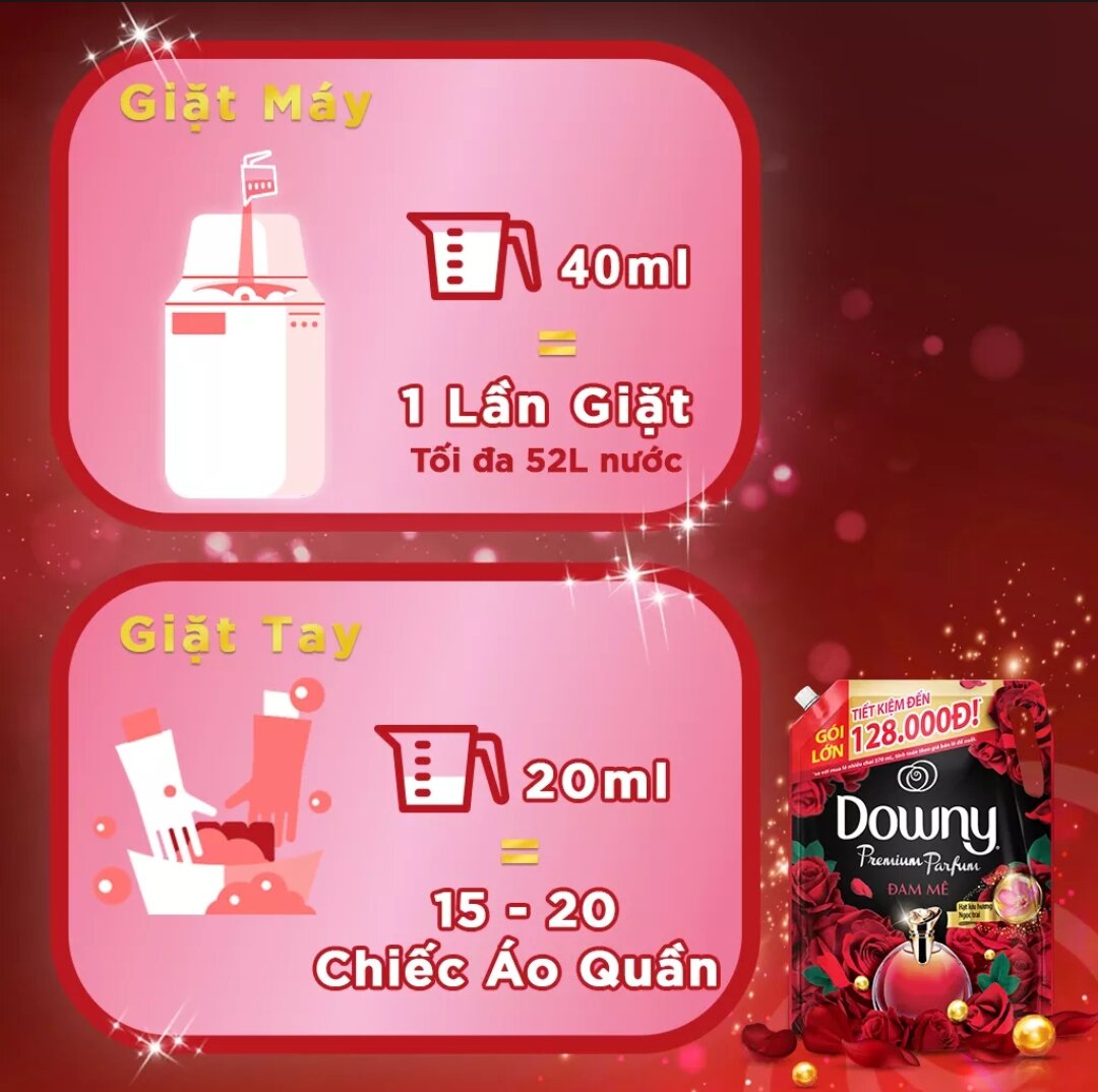 Nước xả vải Downy 3,5l