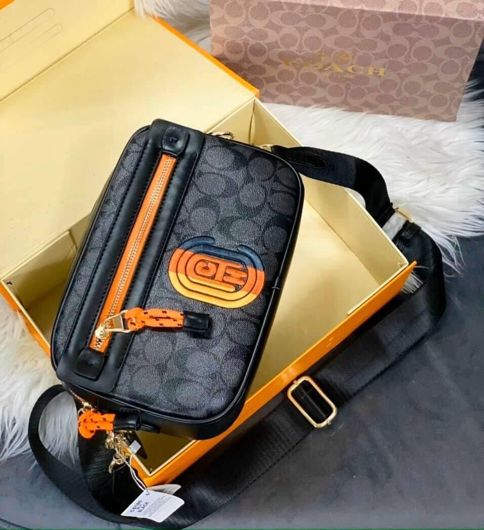 Túi đeo chéo Nam nữ Coach hộp Fullbox da mềm đẹp size 23