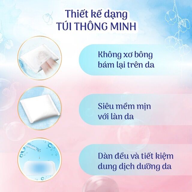 COMBO 5 HỘP Bông tẩy trang Silcot Velvety Touch Cotton Nhật Bản hộp 82 miếng