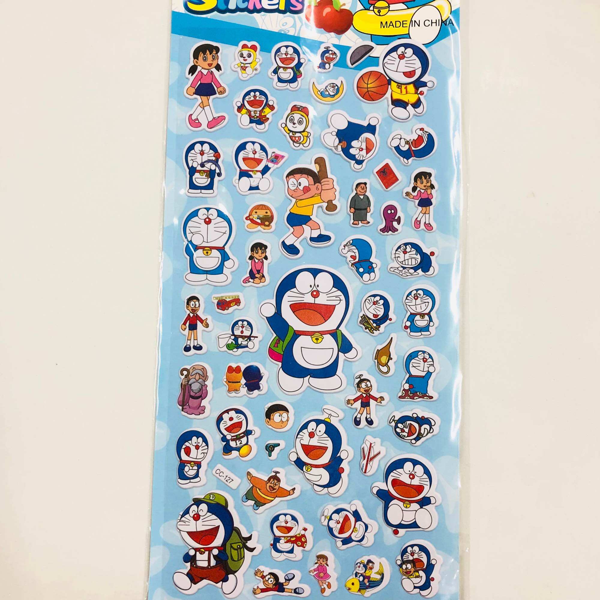 Vỉ 100 Sticker nổi 3D mini, Sticker trang trí siêu cute