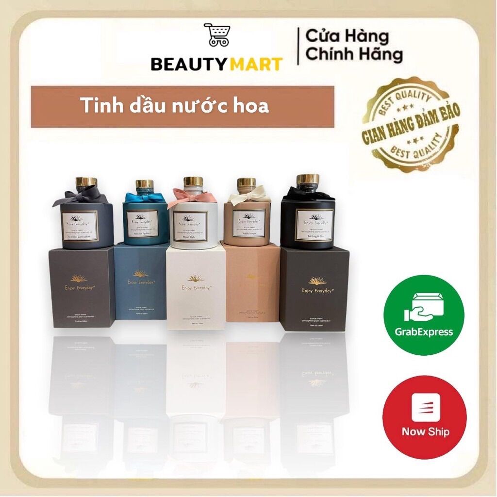 Tinh dầu nước hoa khuếch tán thơm phòng cao cấp Enjoy Everyday, kèm que - Chính hãng