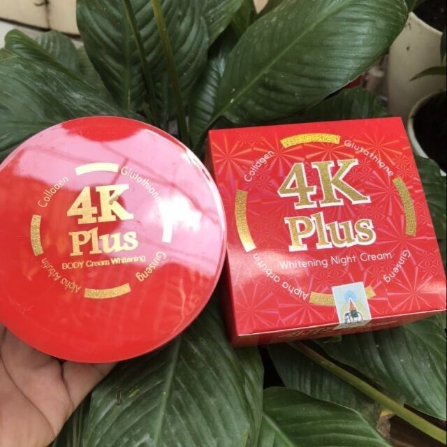 [Hcm]Kem Body 4K Plus Siêu Trắng Có Chống Nắng Đỏ Hàng Chính Hãng