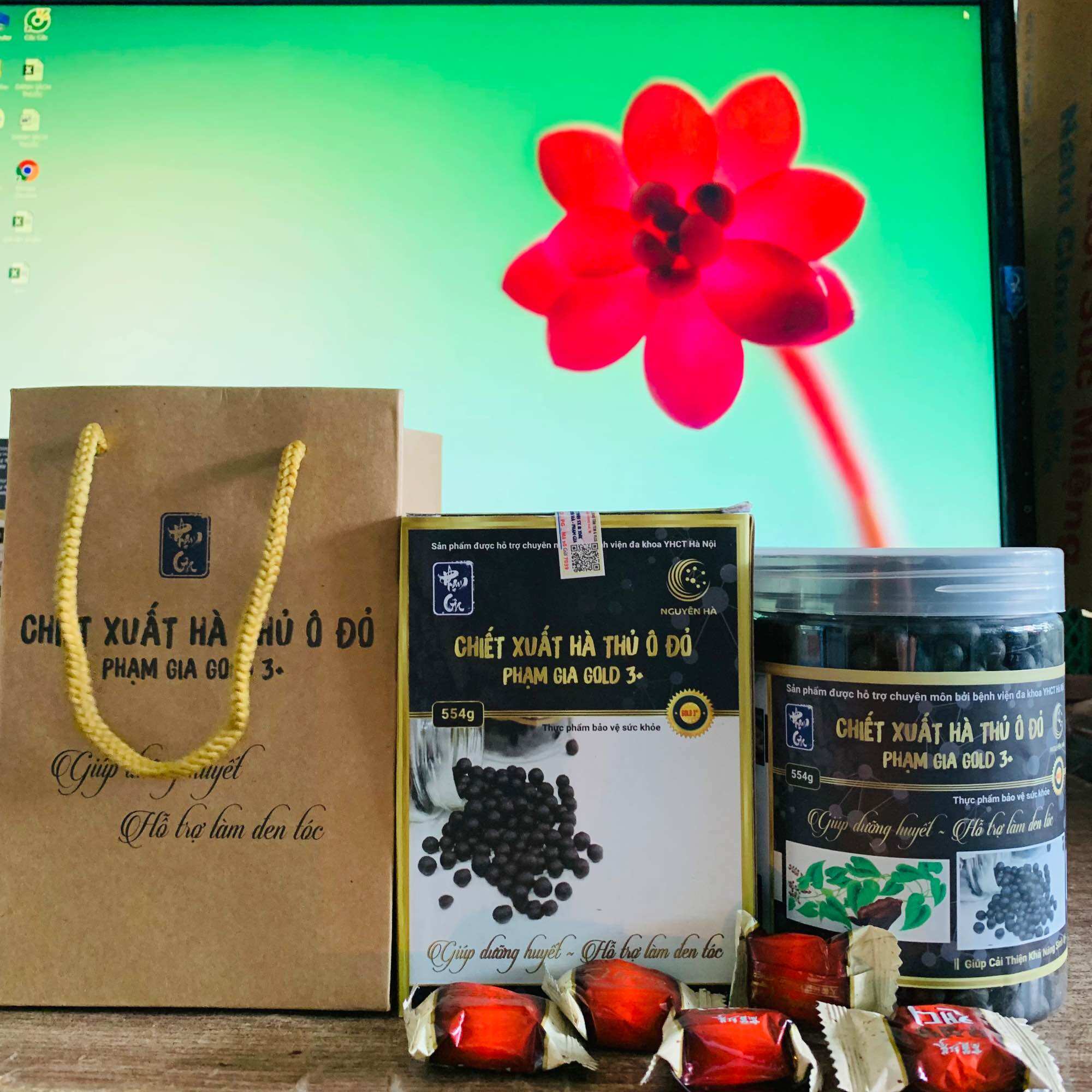 Chiết xuất hà thủ ô phạm gia gold 3+ ngăn tóc bạc - hồi thanh xuân