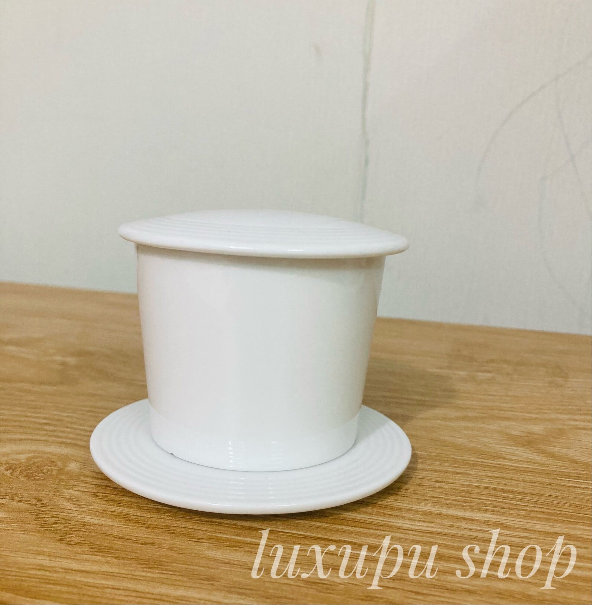 Bộ phin pha cà phê sứ Minh Long - Bộ phin sứ trắng pha cà phê