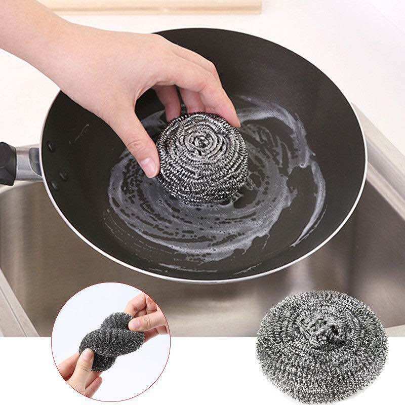 Set of 4 Pot and Pan Cleaning Sponges - Cleans Stubborn Stains - Dishwashing Cleaning Tools